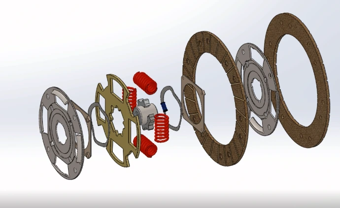 Mechanical Clutch Assembly CAD Design