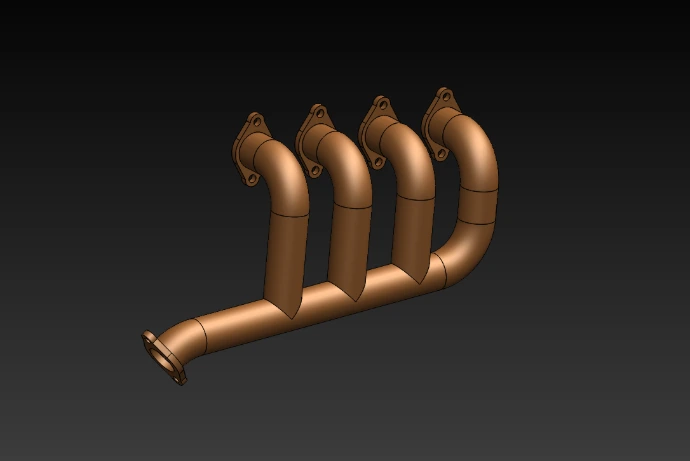 Industrial piping component CAD model