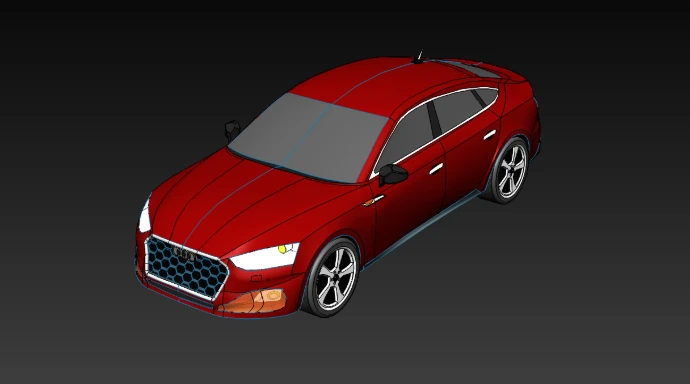 Audi A5 CAD Modeling Project