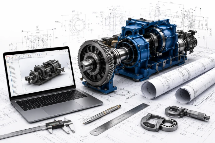 Industrial Machine Assembly CAD Model