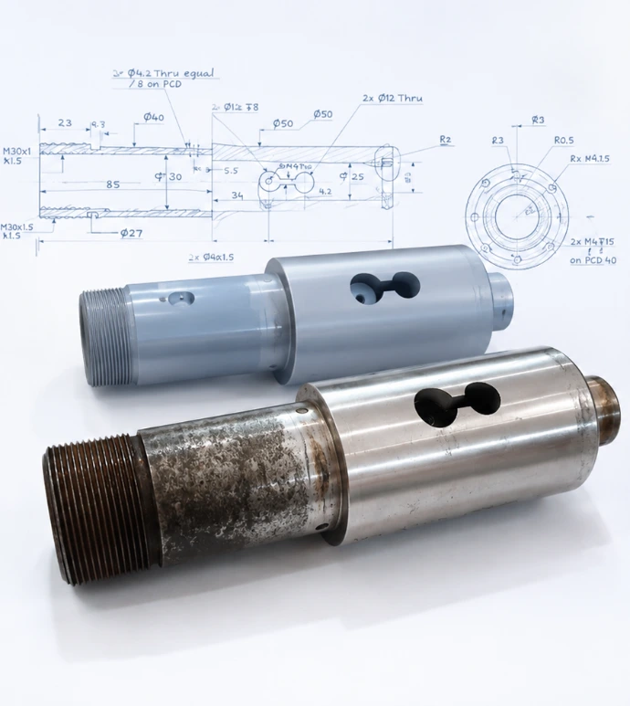 Mechanical Component Reverse Engineering CAD Model